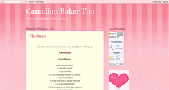 Desktop Screenshot of canadianbakertoo.blogspot.com