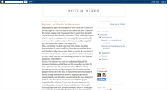 Desktop Screenshot of novumwines.blogspot.com
