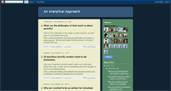 Desktop Screenshot of ananalyticalapproach.blogspot.com