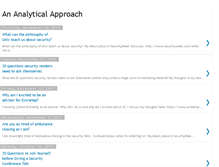 Tablet Screenshot of ananalyticalapproach.blogspot.com