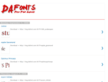 Tablet Screenshot of dafonts.blogspot.com