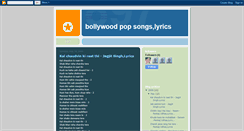 Desktop Screenshot of popsongslyrics.blogspot.com