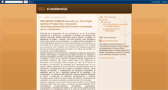 Desktop Screenshot of elexistencial.blogspot.com