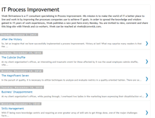 Tablet Screenshot of itprocessimprovement.blogspot.com