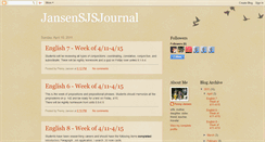 Desktop Screenshot of jansensjsjournal.blogspot.com