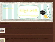 Tablet Screenshot of aliya-craft-zone.blogspot.com
