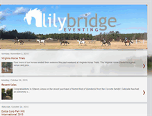 Tablet Screenshot of lilybridgeeventing.blogspot.com