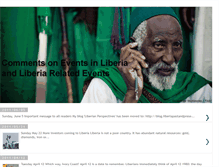 Tablet Screenshot of liberianperspectives.blogspot.com