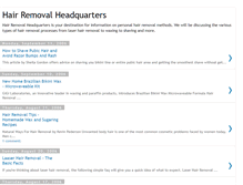Tablet Screenshot of hairremoval-hq.blogspot.com