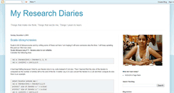 Desktop Screenshot of myresearchdiaries.blogspot.com