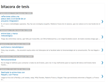 Tablet Screenshot of bitacoradetesisdejuancarlos.blogspot.com