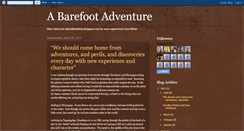 Desktop Screenshot of abarefootadventure.blogspot.com