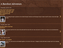 Tablet Screenshot of abarefootadventure.blogspot.com