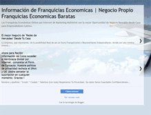 Tablet Screenshot of franquiciaseconomicas.blogspot.com