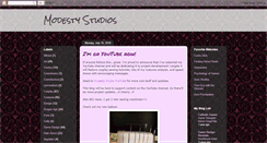 Desktop Screenshot of modestystudio.blogspot.com