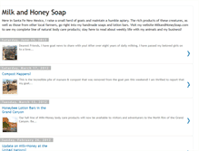 Tablet Screenshot of milkandhoneysoap.blogspot.com