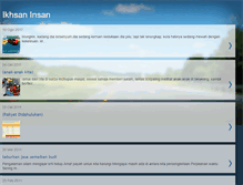 Tablet Screenshot of ikhsaninsan.blogspot.com