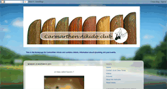 Desktop Screenshot of carmarthenaikidoclub.blogspot.com