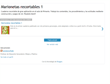 Tablet Screenshot of marionetasrecortables1.blogspot.com