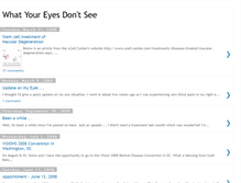 Tablet Screenshot of ocularhistoplasmosis.blogspot.com