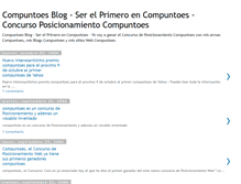 Tablet Screenshot of compuntoessoyelprimero.blogspot.com