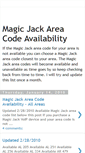 Mobile Screenshot of magicjackareacodelist.blogspot.com