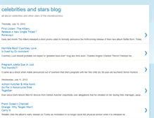 Tablet Screenshot of celebritiesandstarsblog.blogspot.com