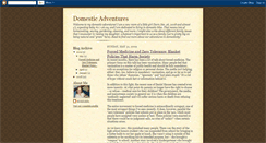 Desktop Screenshot of domesticadventures2tday.blogspot.com