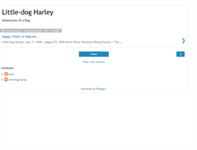 Tablet Screenshot of littledogharley.blogspot.com