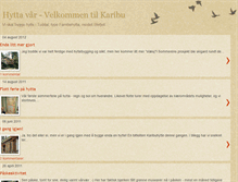Tablet Screenshot of karibu-hytta.blogspot.com