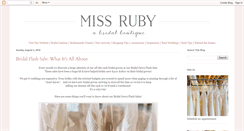 Desktop Screenshot of missrubyboutique.blogspot.com