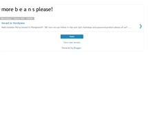 Tablet Screenshot of morebeansplease.blogspot.com