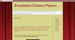 Desktop Screenshot of broadstairsdickensplayers.blogspot.com