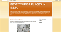 Desktop Screenshot of best-tourist-places-in-india.blogspot.com