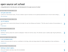 Tablet Screenshot of opensourceartschool.blogspot.com