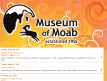 Tablet Screenshot of museumofmoab.blogspot.com
