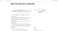 Desktop Screenshot of geology-jobs.blogspot.com