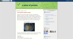 Desktop Screenshot of parsleypaz.blogspot.com