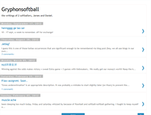 Tablet Screenshot of gryphonsoftball.blogspot.com