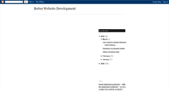 Desktop Screenshot of better-website-development.blogspot.com