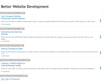 Tablet Screenshot of better-website-development.blogspot.com