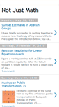 Mobile Screenshot of notjustmath.blogspot.com