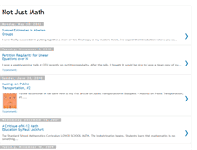 Tablet Screenshot of notjustmath.blogspot.com