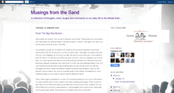 Desktop Screenshot of musingsfromthesand.blogspot.com