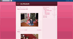 Desktop Screenshot of misslilyelizabeth.blogspot.com