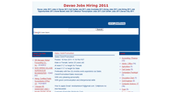 Desktop Screenshot of davaojobshiring2011.blogspot.com