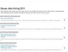 Tablet Screenshot of davaojobshiring2011.blogspot.com