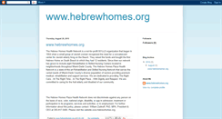 Desktop Screenshot of hebrewhomes.blogspot.com