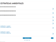 Tablet Screenshot of estrategasambientales.blogspot.com