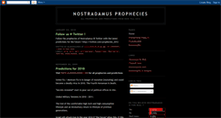 Desktop Screenshot of nostradamus-prophecies.blogspot.com